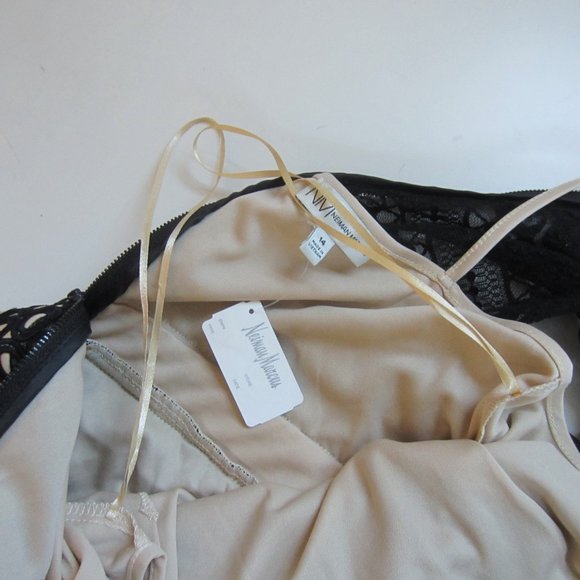 NWT - NEIMAN MARCUS Women's Black Fancy Dress Size 14  Lace Lined Sleeveless - Picture 10 of 13